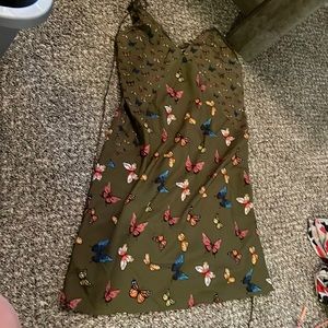 Abercrombie Green dress with butterflies